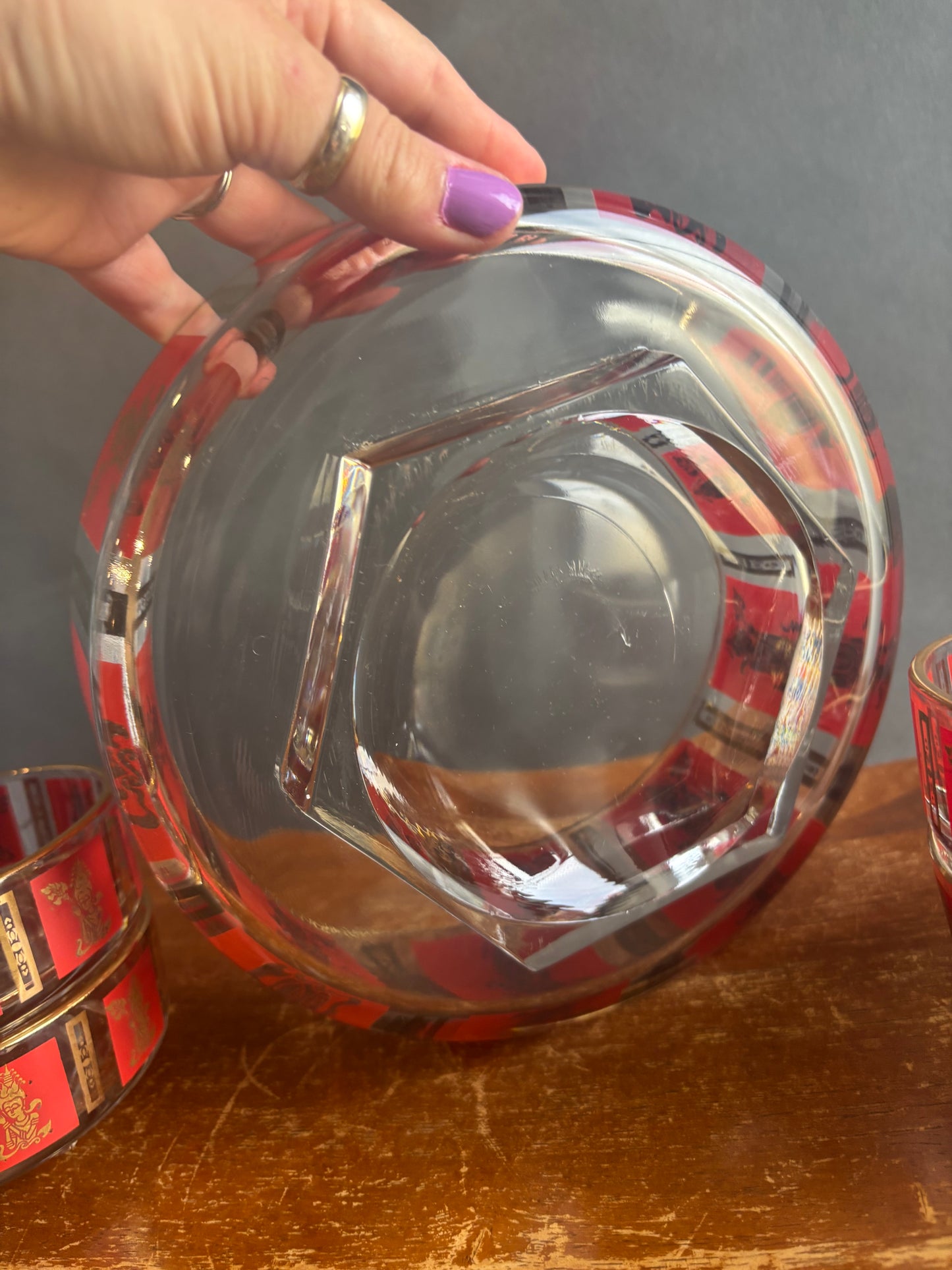 Vintage MCM Jeanette Glassware Serving Set