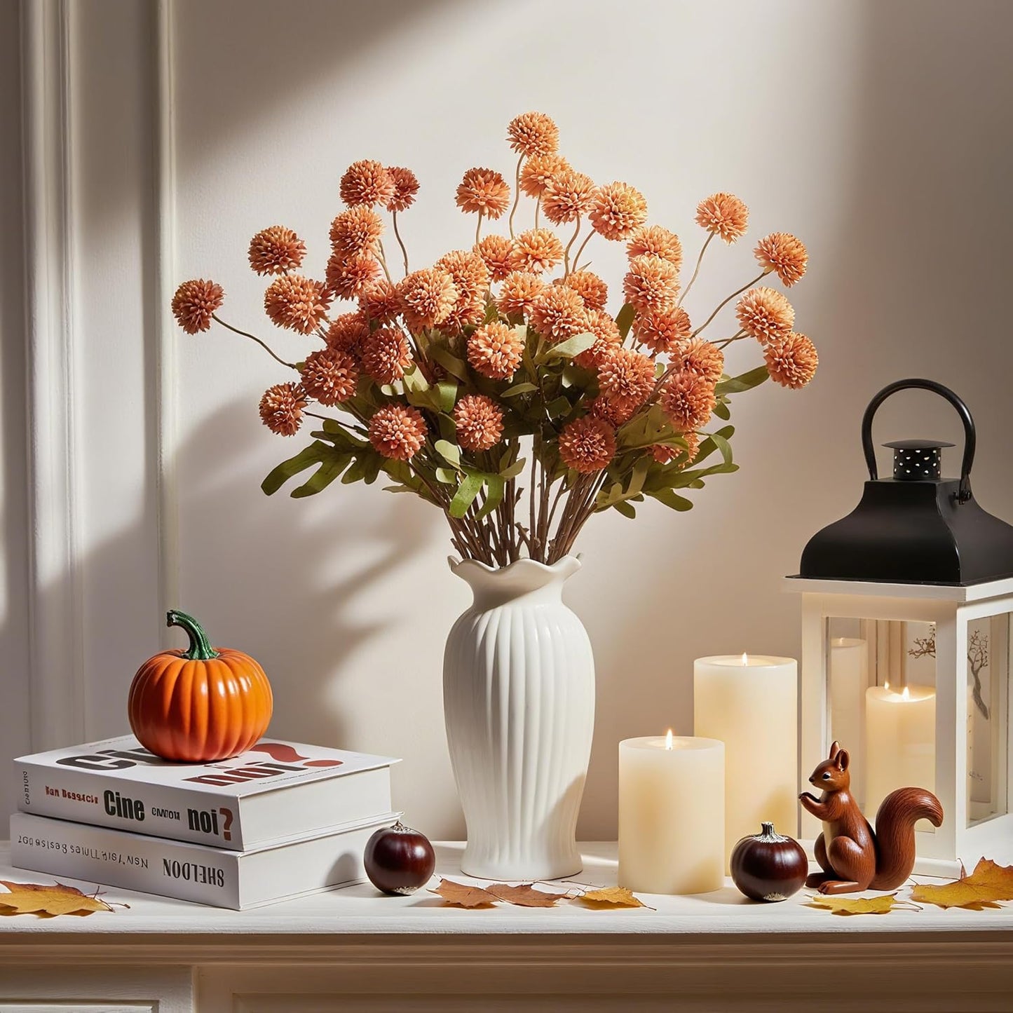 Everlasting Orange Mums Stem