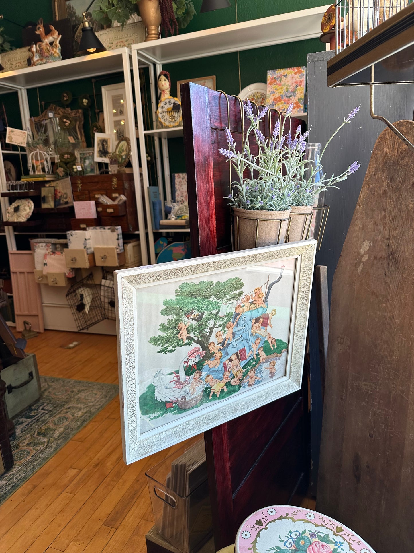 Vintage Mother Goose Framed Art
