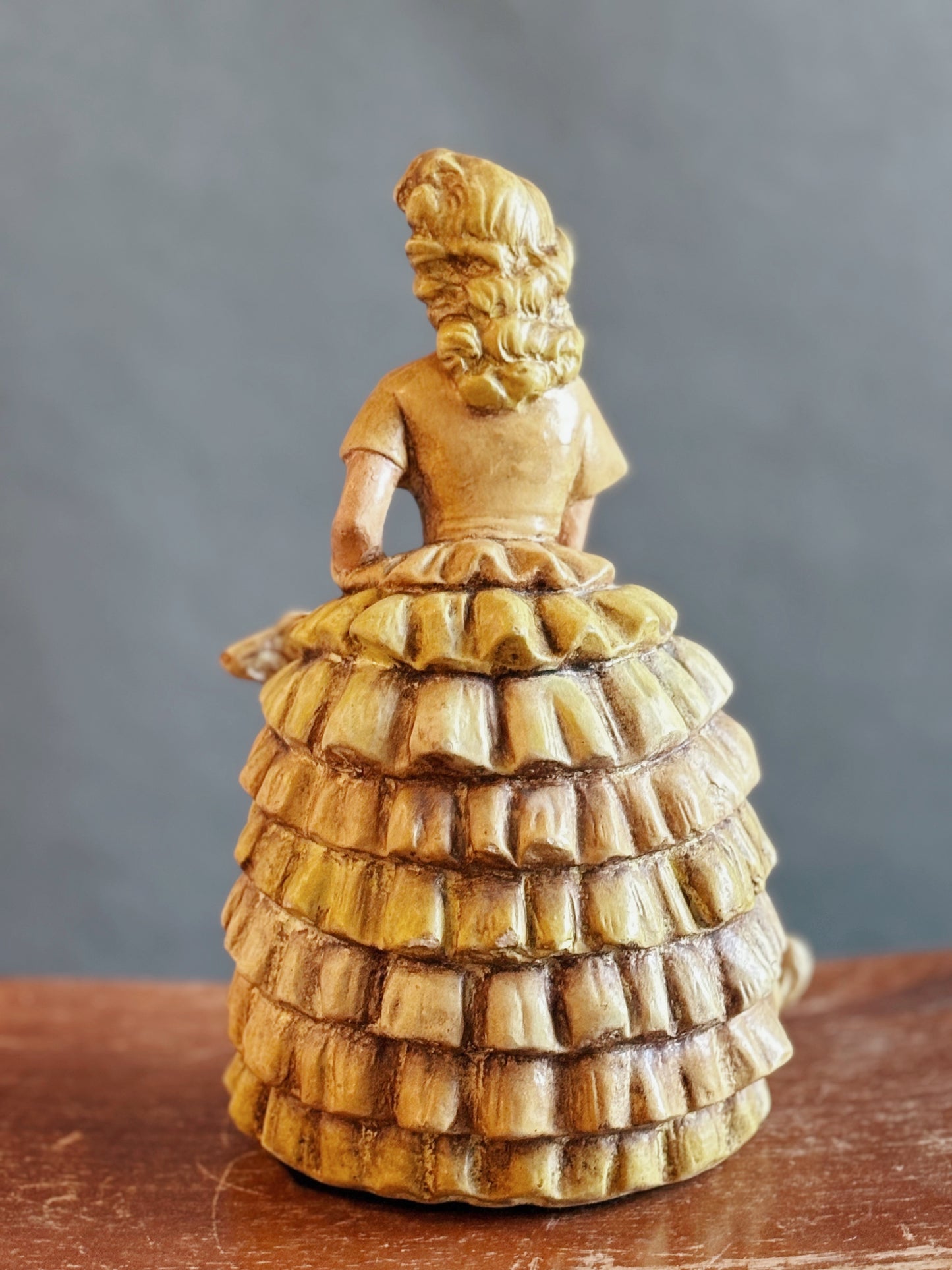 Woman with Dog Statuette