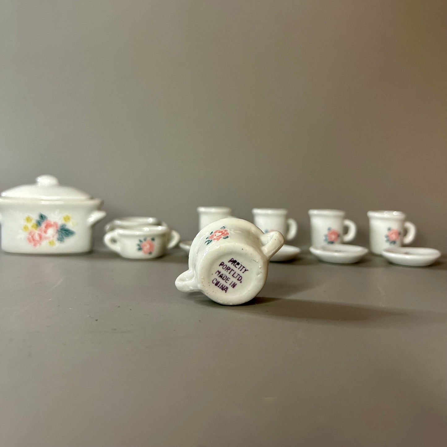 14 pc miniature tea set