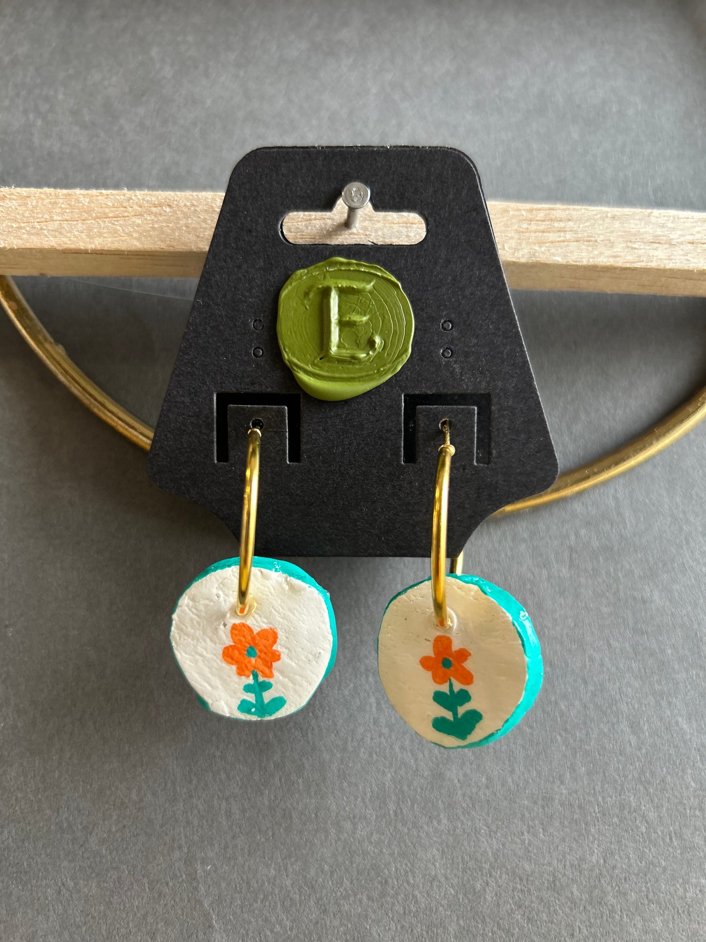 Clay earrings