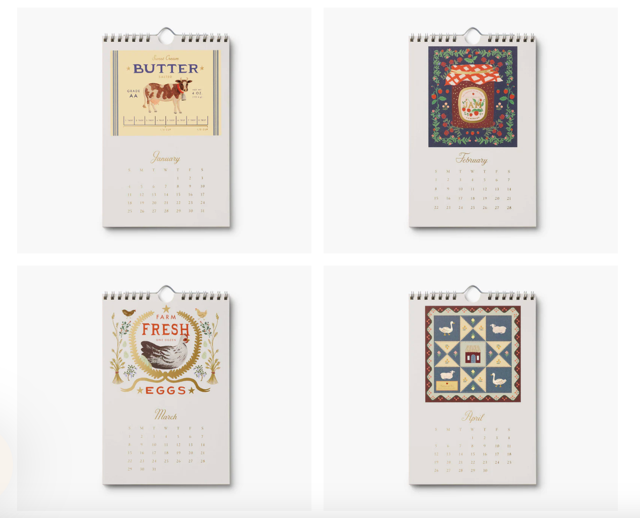 2026 Country Farm Kitchen Calendar (6x9)