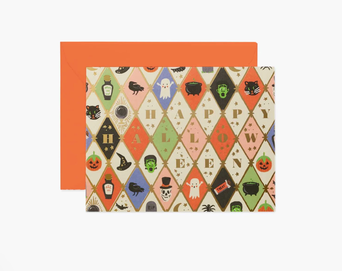 Halloween Argyle Card