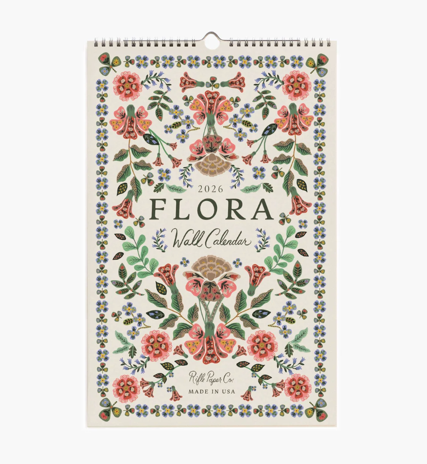 2026 Flora Wall Calendar