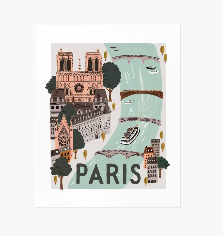 Paris World Traveler Art Print