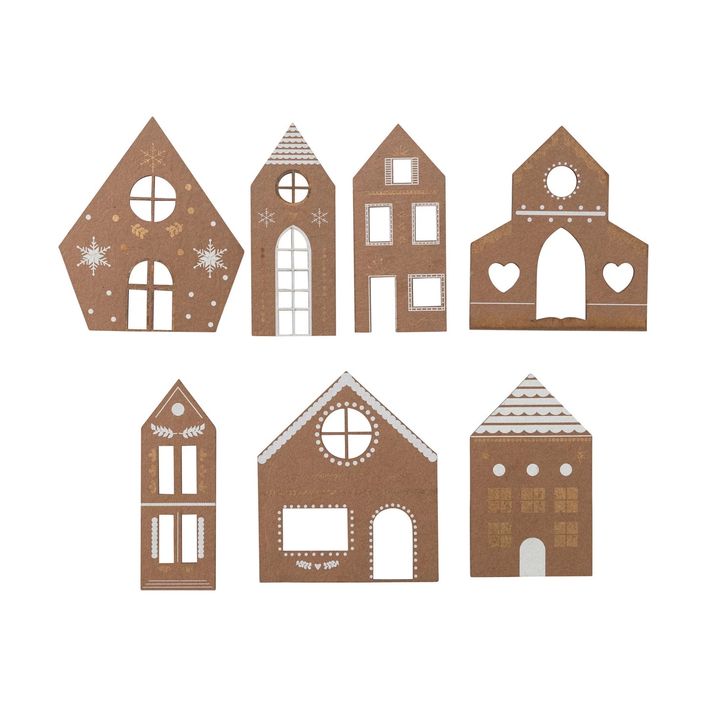 Cardboard Gingerbread House Village