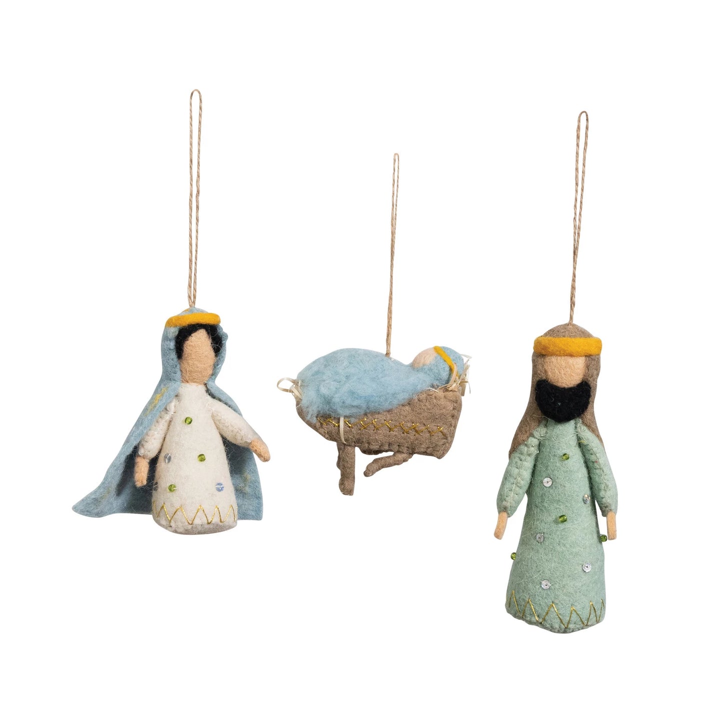 Holy Family Ornament Set