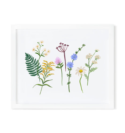 Wildflowers Art Print 8x10