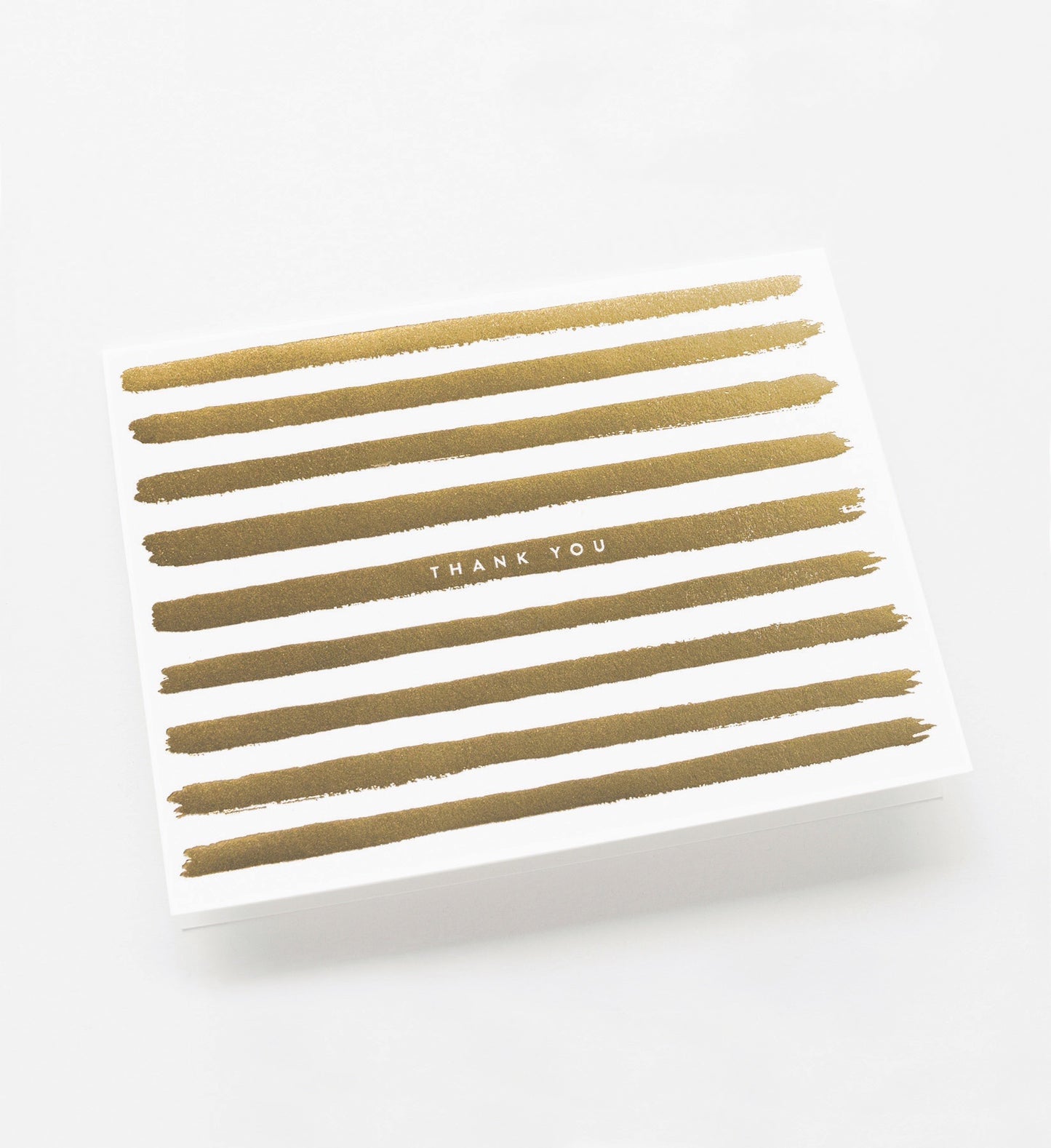 Gold Striped Thank you Card