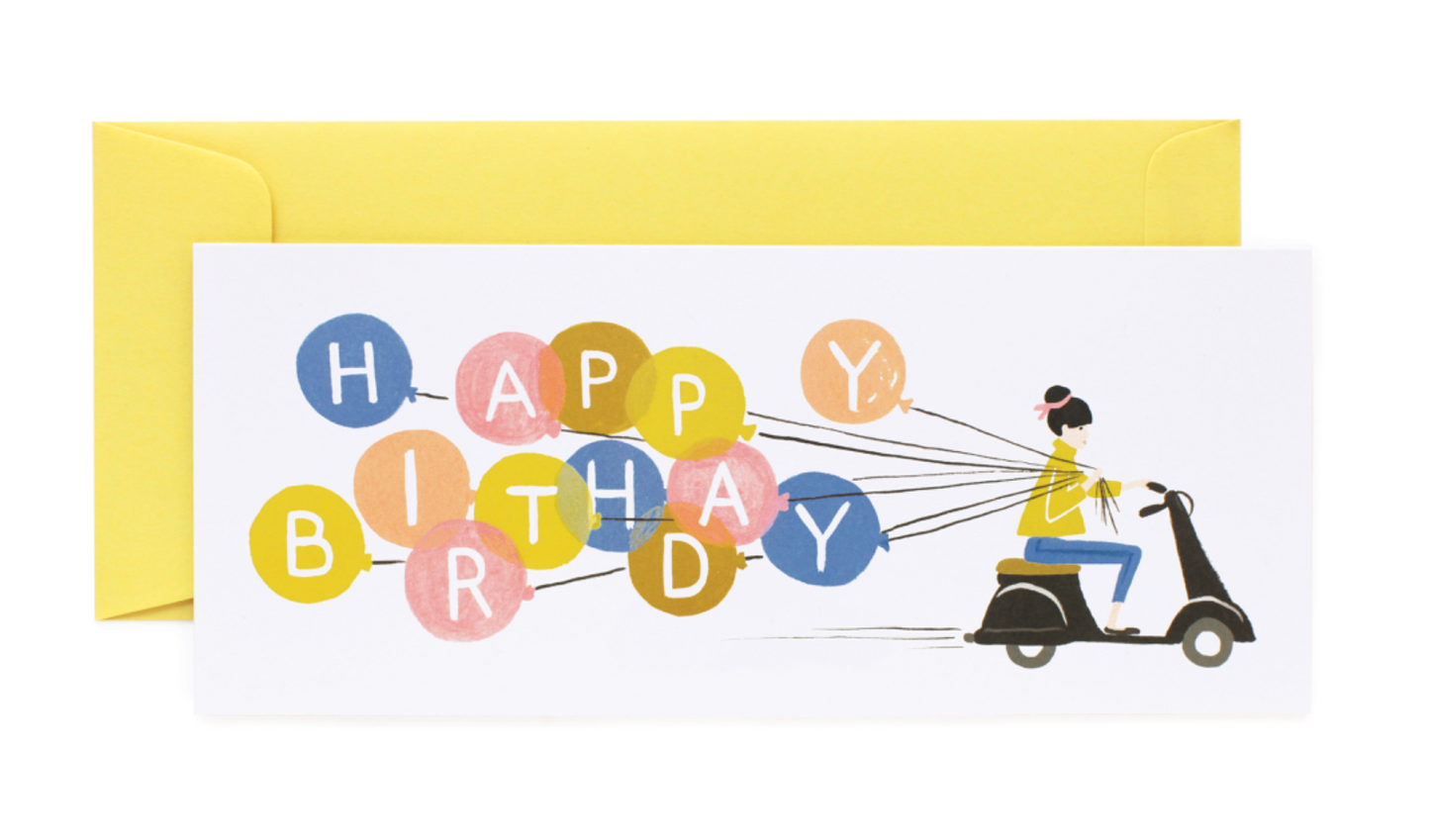Happy Birthday Scooter Card