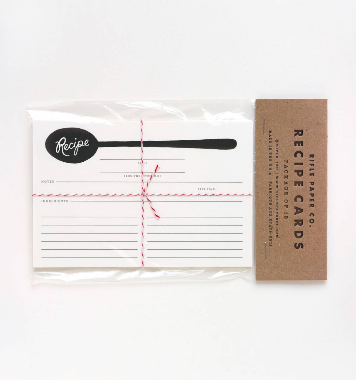 Charcoal Spoon Recipe Cards
