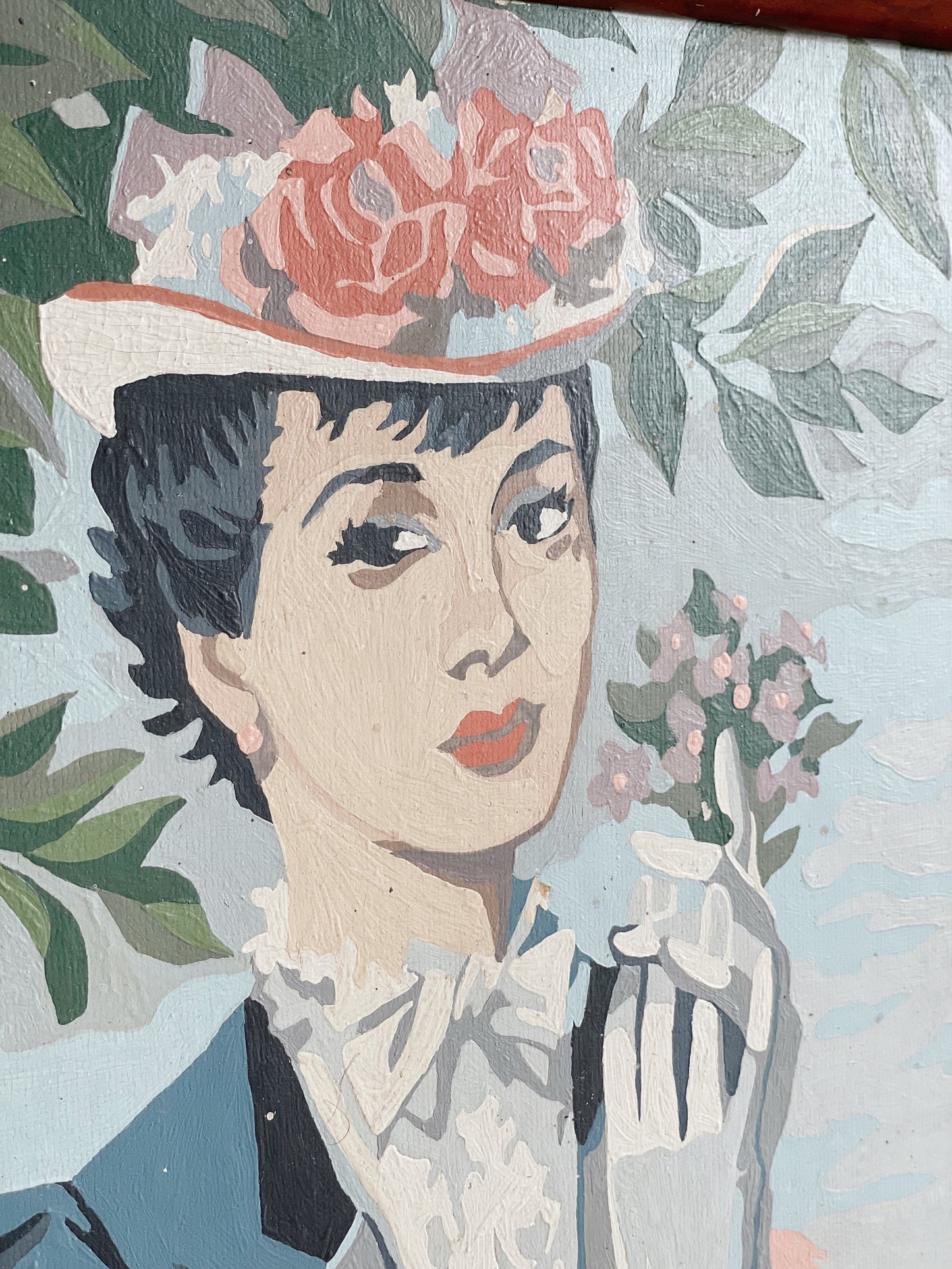 Vintage Pair of Paint By Number Portraits // Ladies // Southern Belles