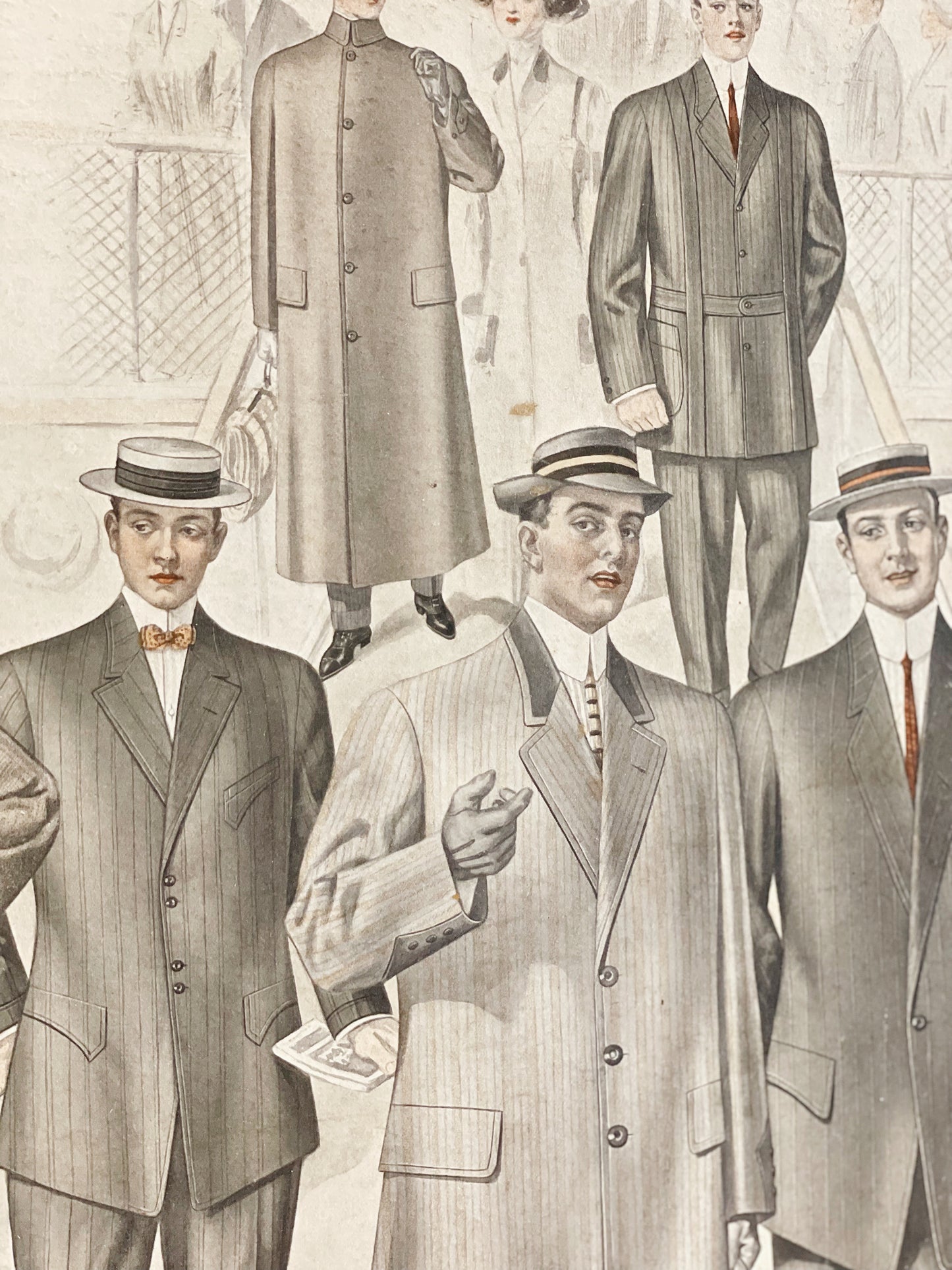 Vintage Men’s Clothing Advertisement - Cardbord