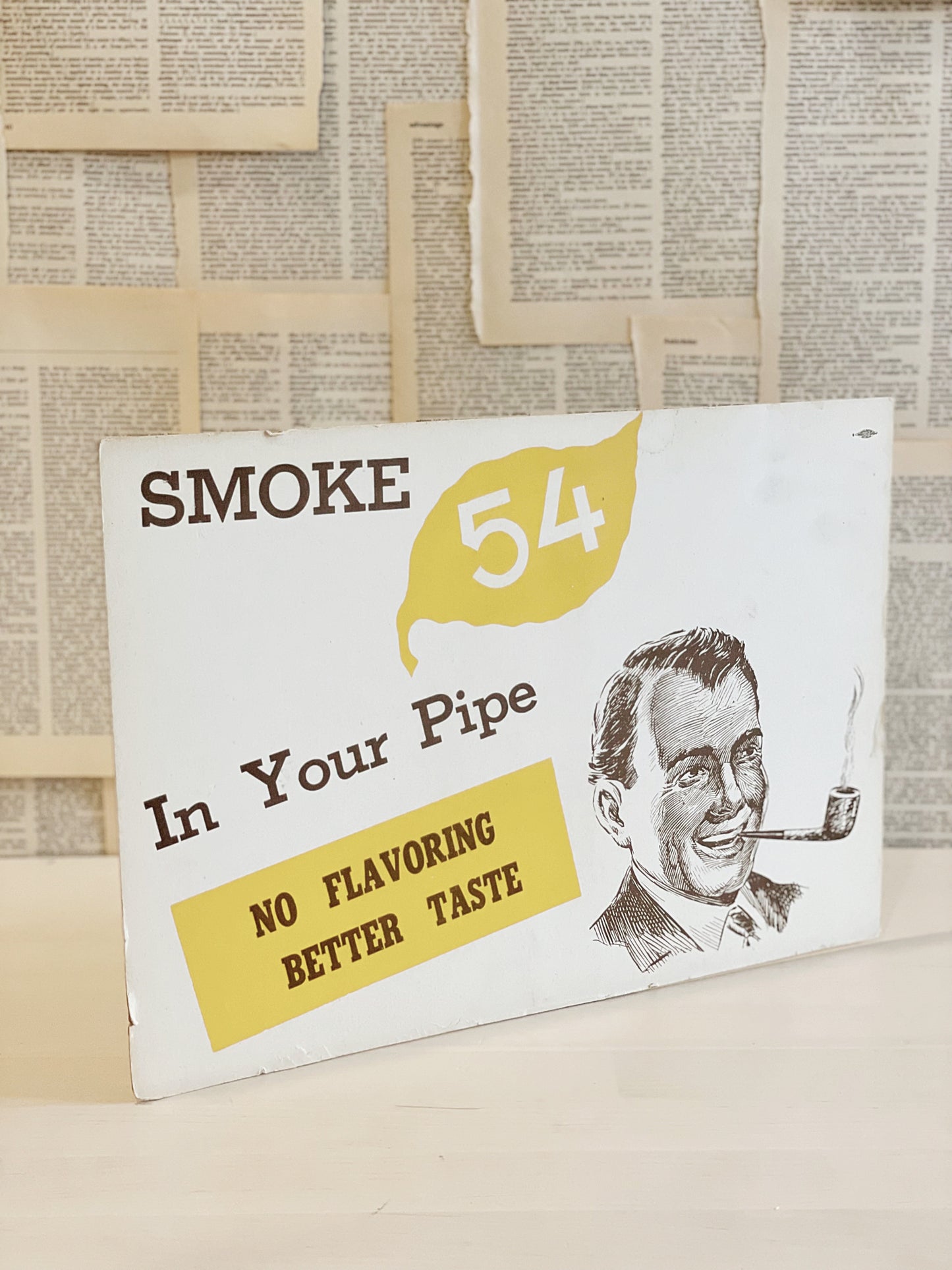 Vintage Counter Stand Up Advertisement - Pipe Tobacco