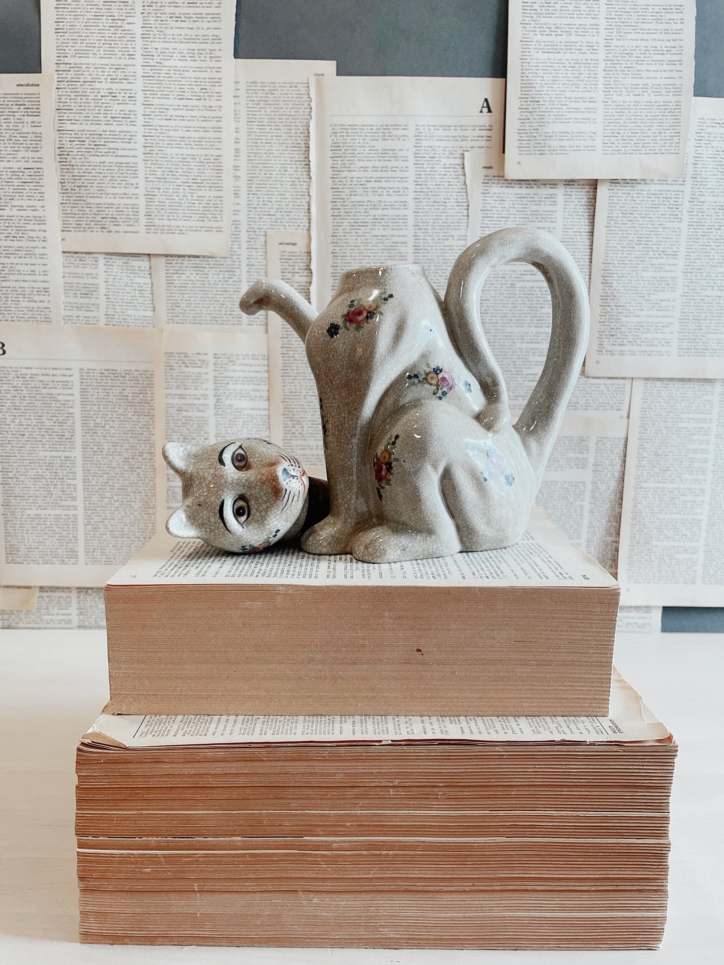 Vintage Cat Tea Pot