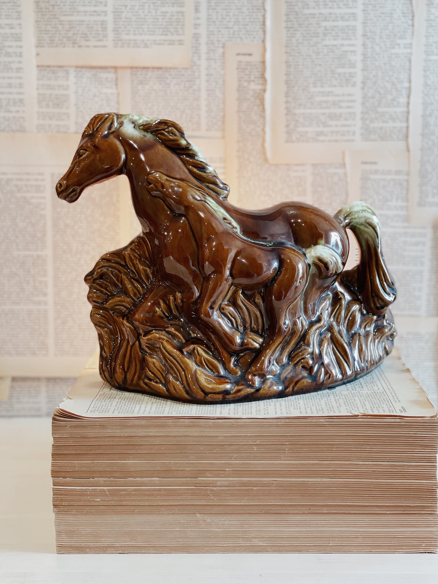 Vintage Horse Lamp
