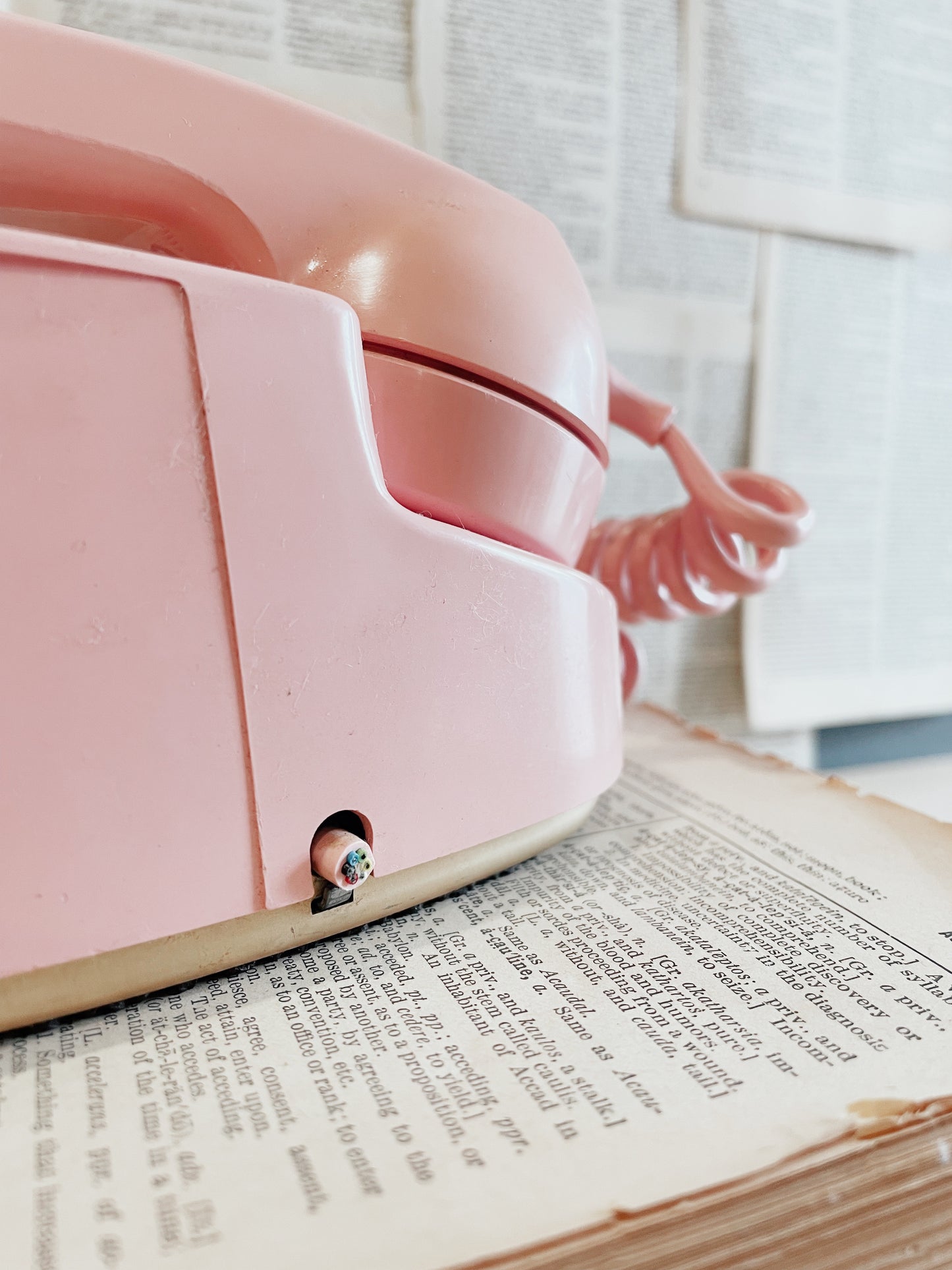 Vintage Pink Princess Rotary Phone