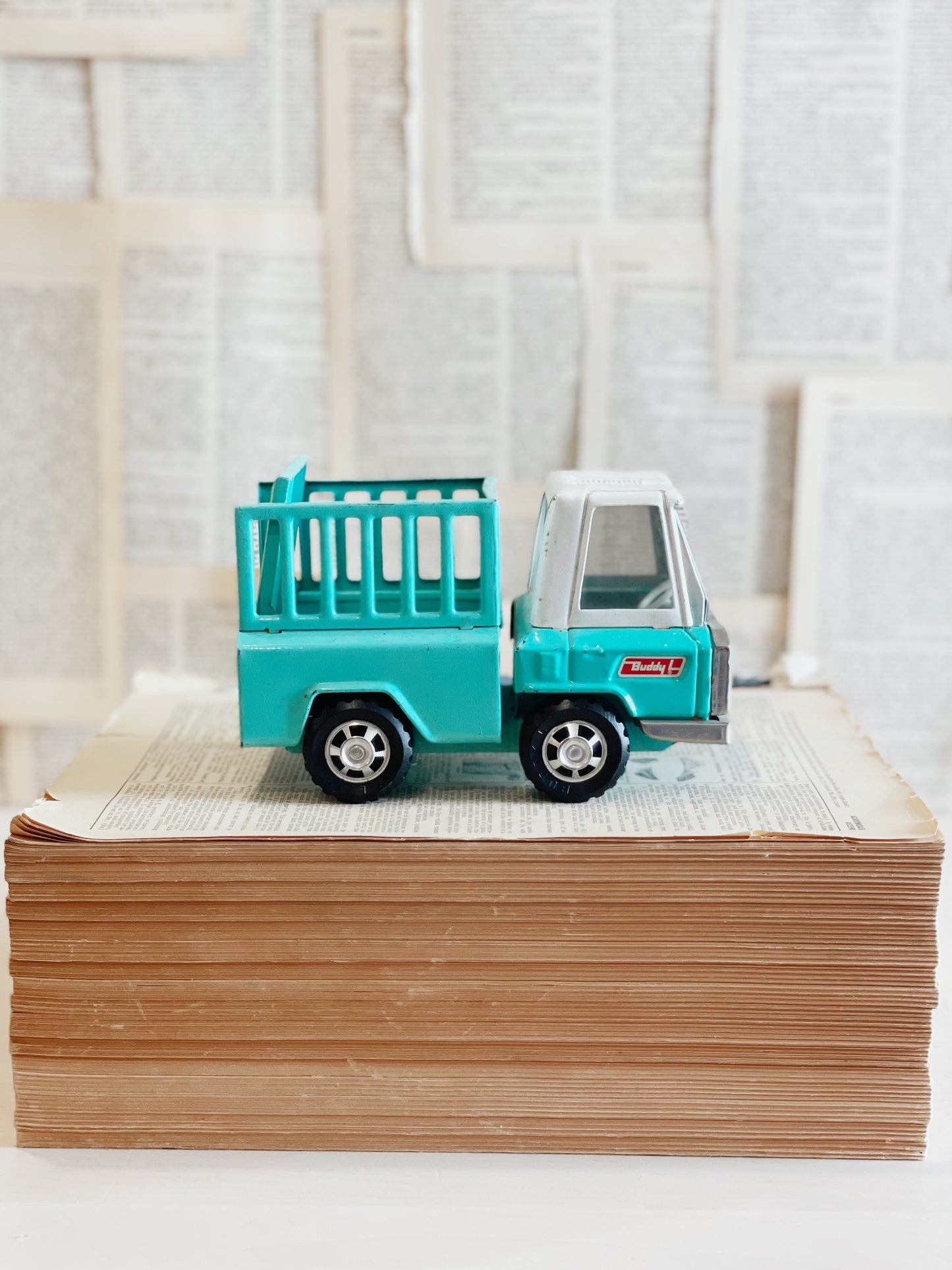 Vintage Small Turquoise Buddy L Toy Truck