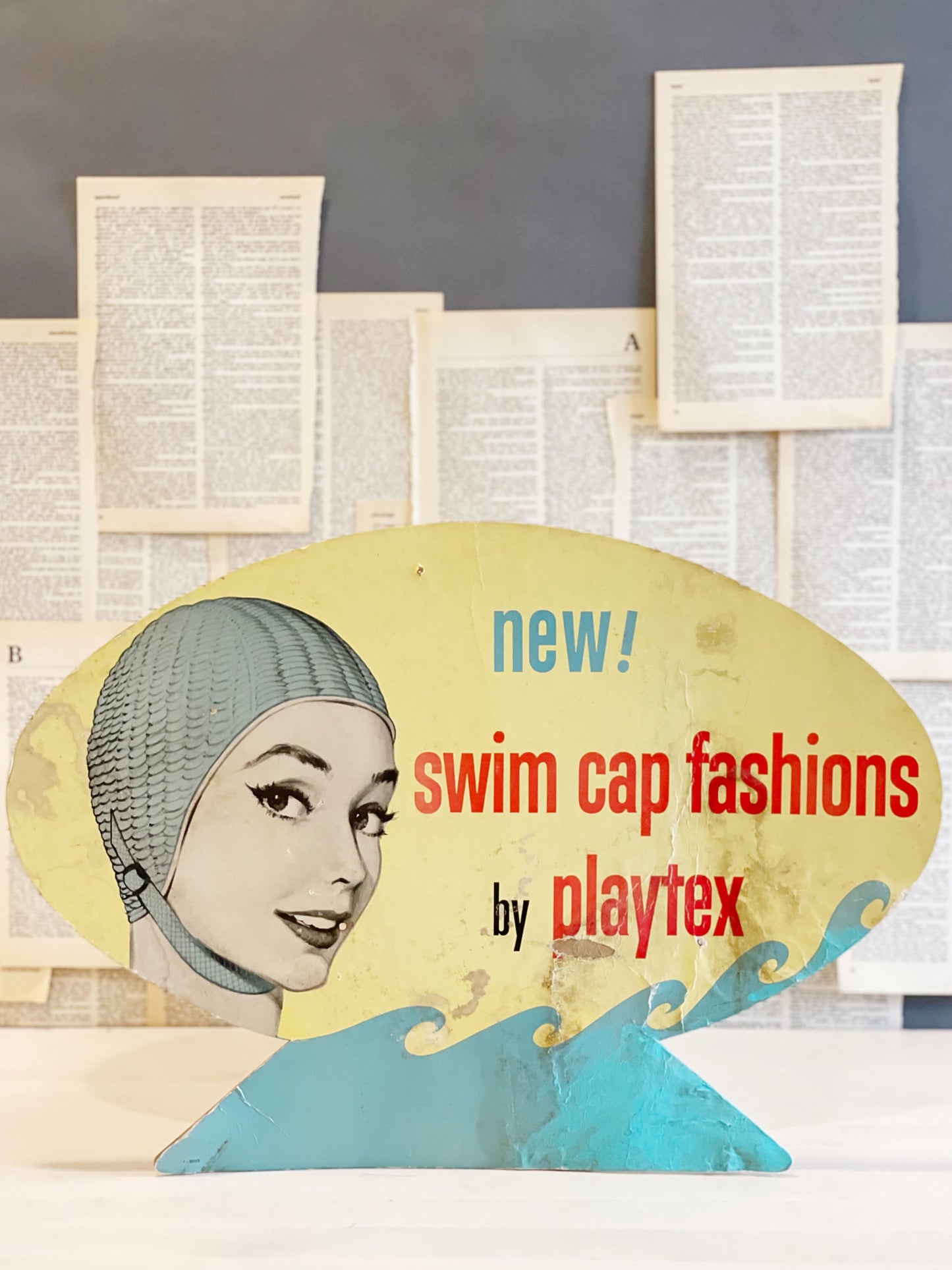 Vintage 1950’s Advertising - Playtex - Swim Caps