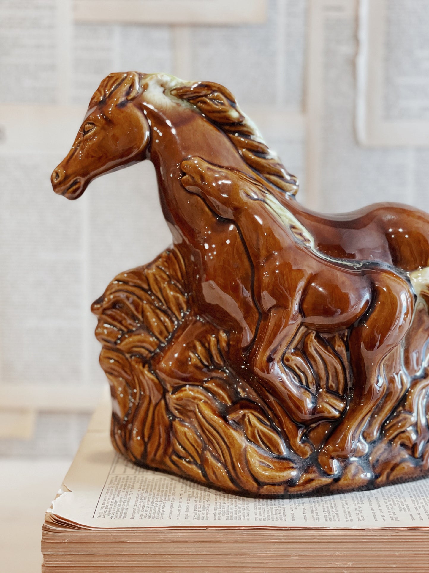Vintage Horse Lamp