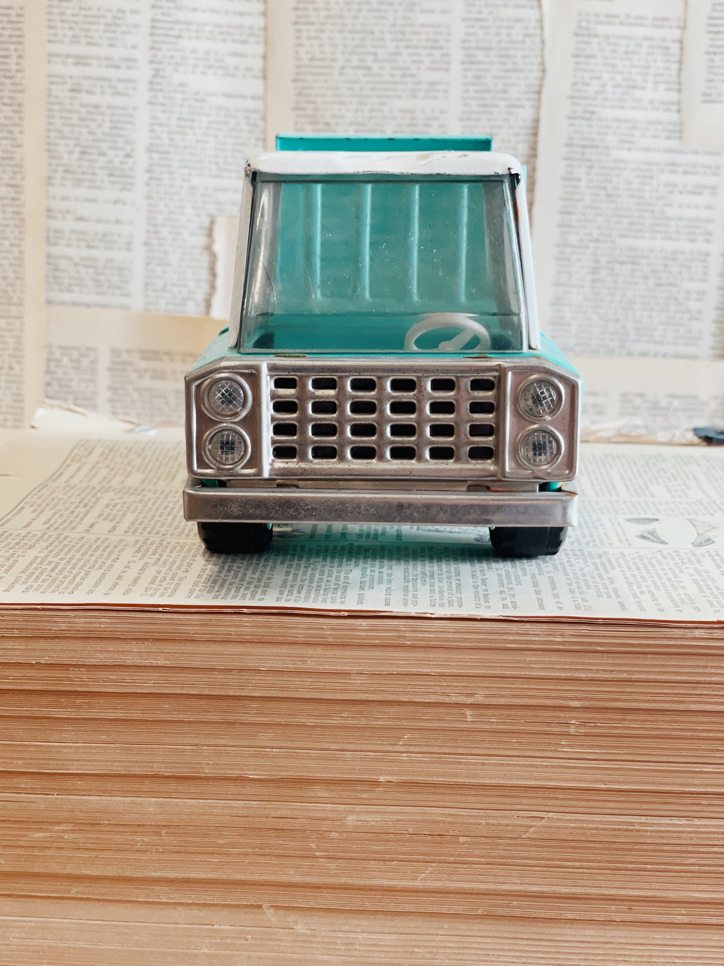 Vintage Small Turquoise Buddy L Toy Truck