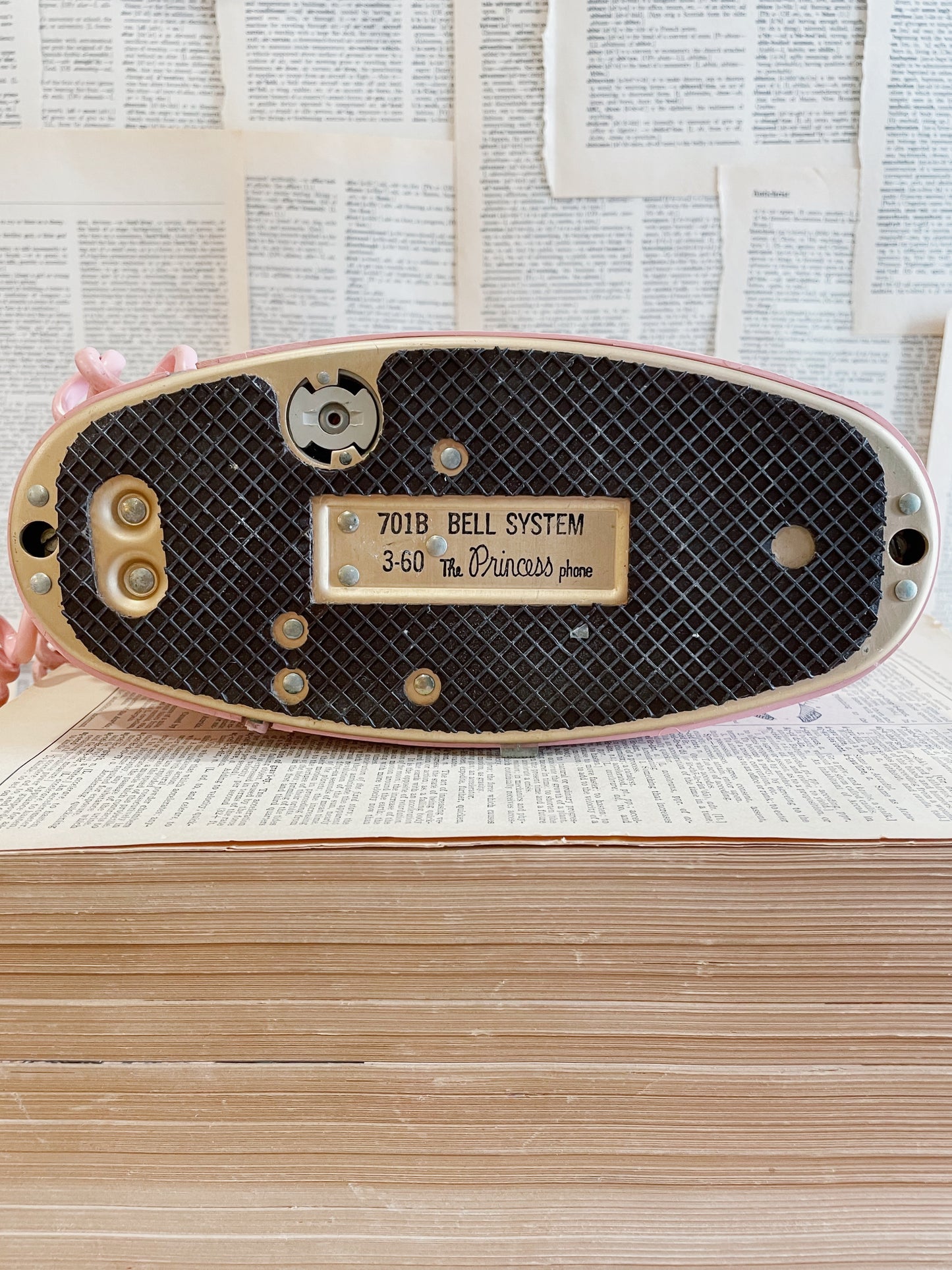 Vintage Pink Princess Rotary Phone
