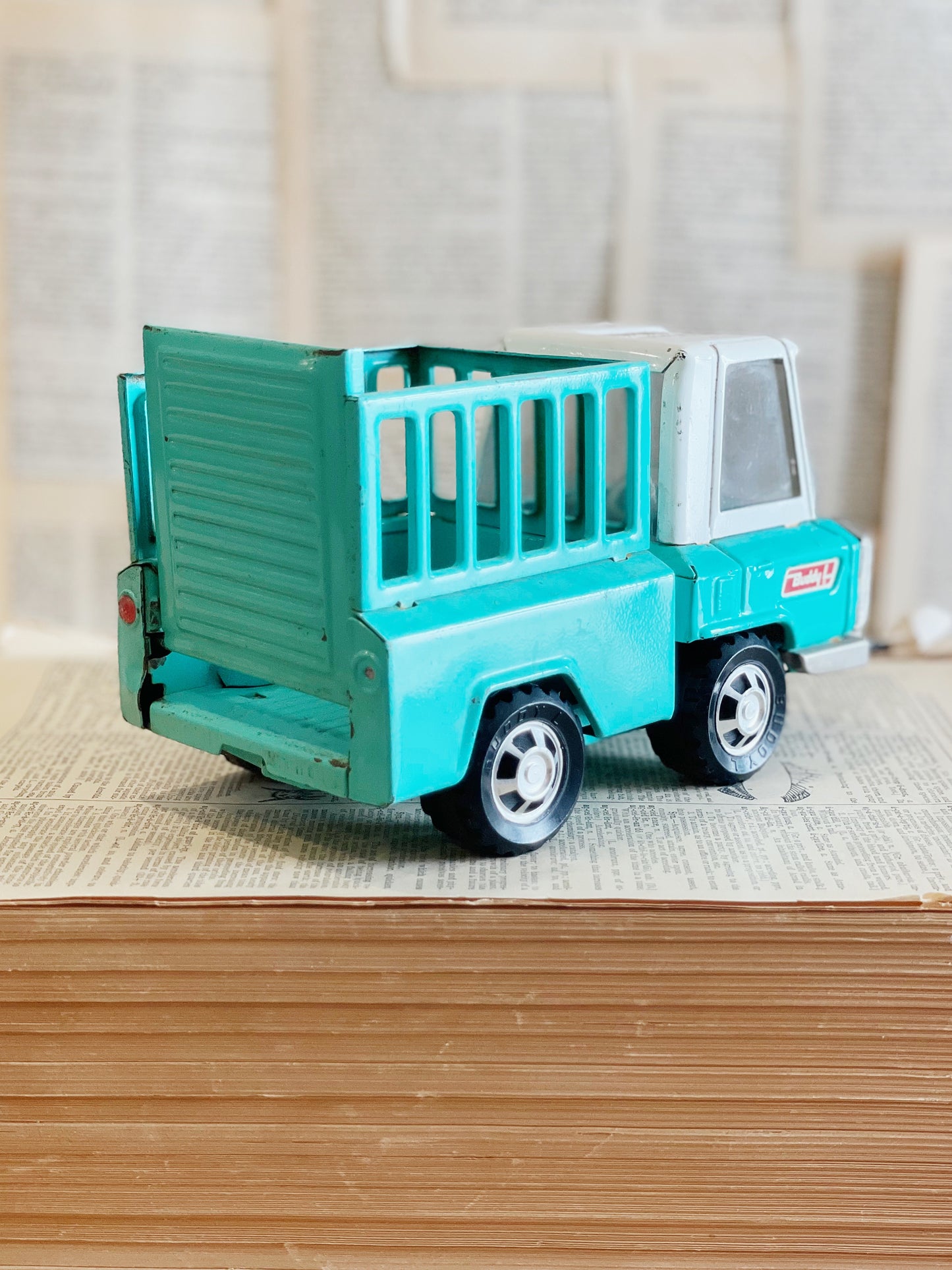 Vintage Small Turquoise Buddy L Toy Truck