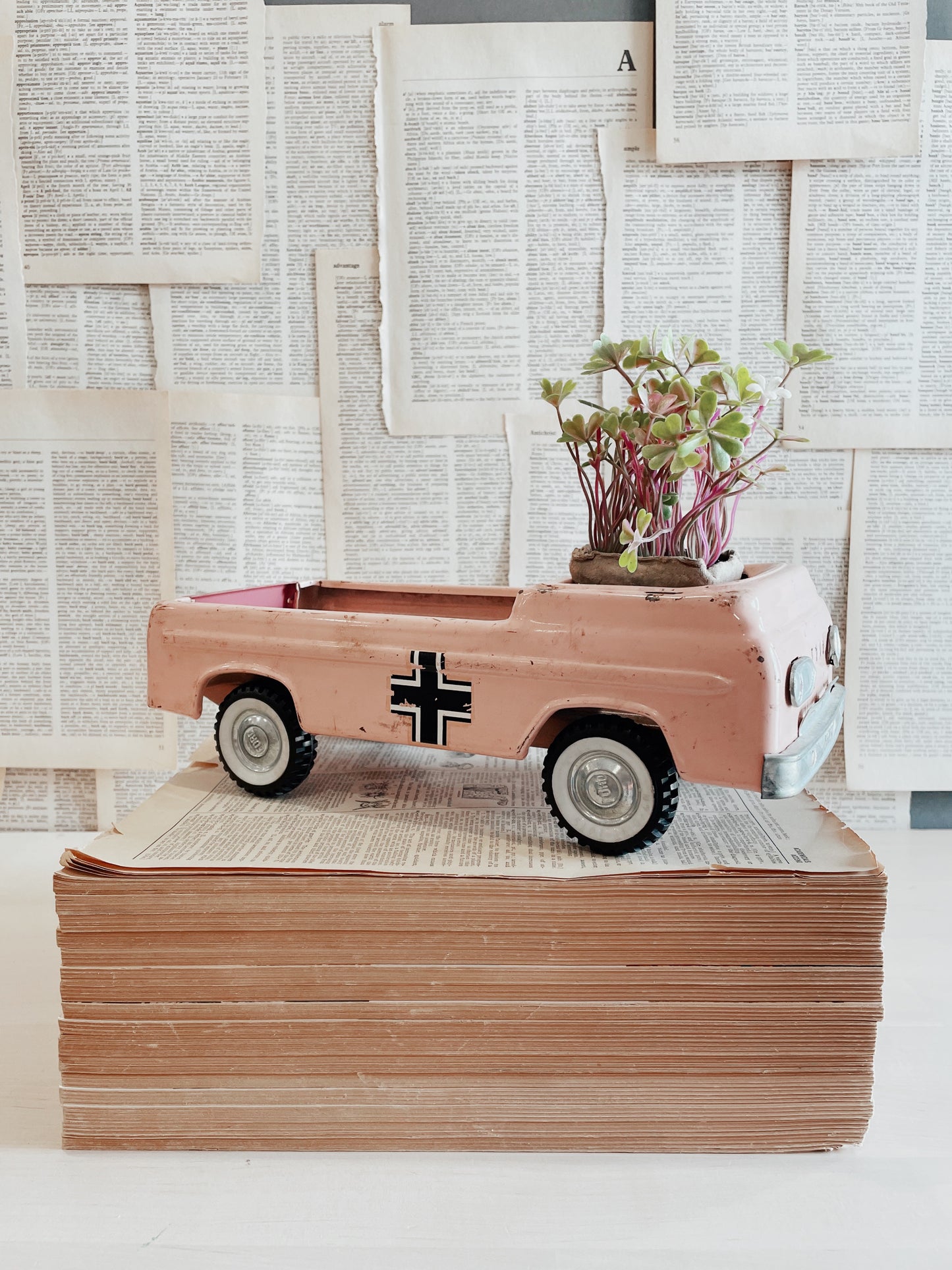 Vintage Pink Nylint Medic Truck
