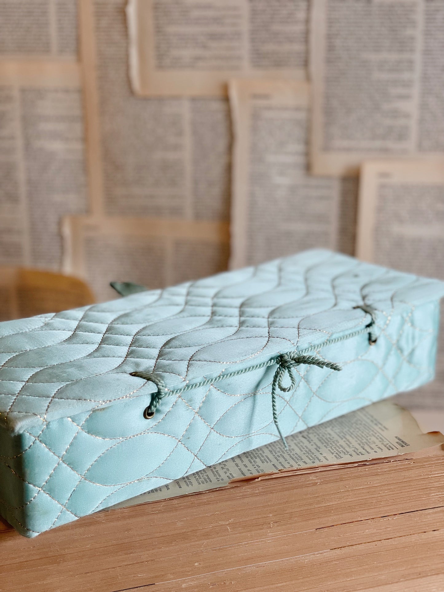 Vintage Silk Fabric Case // Boudoir