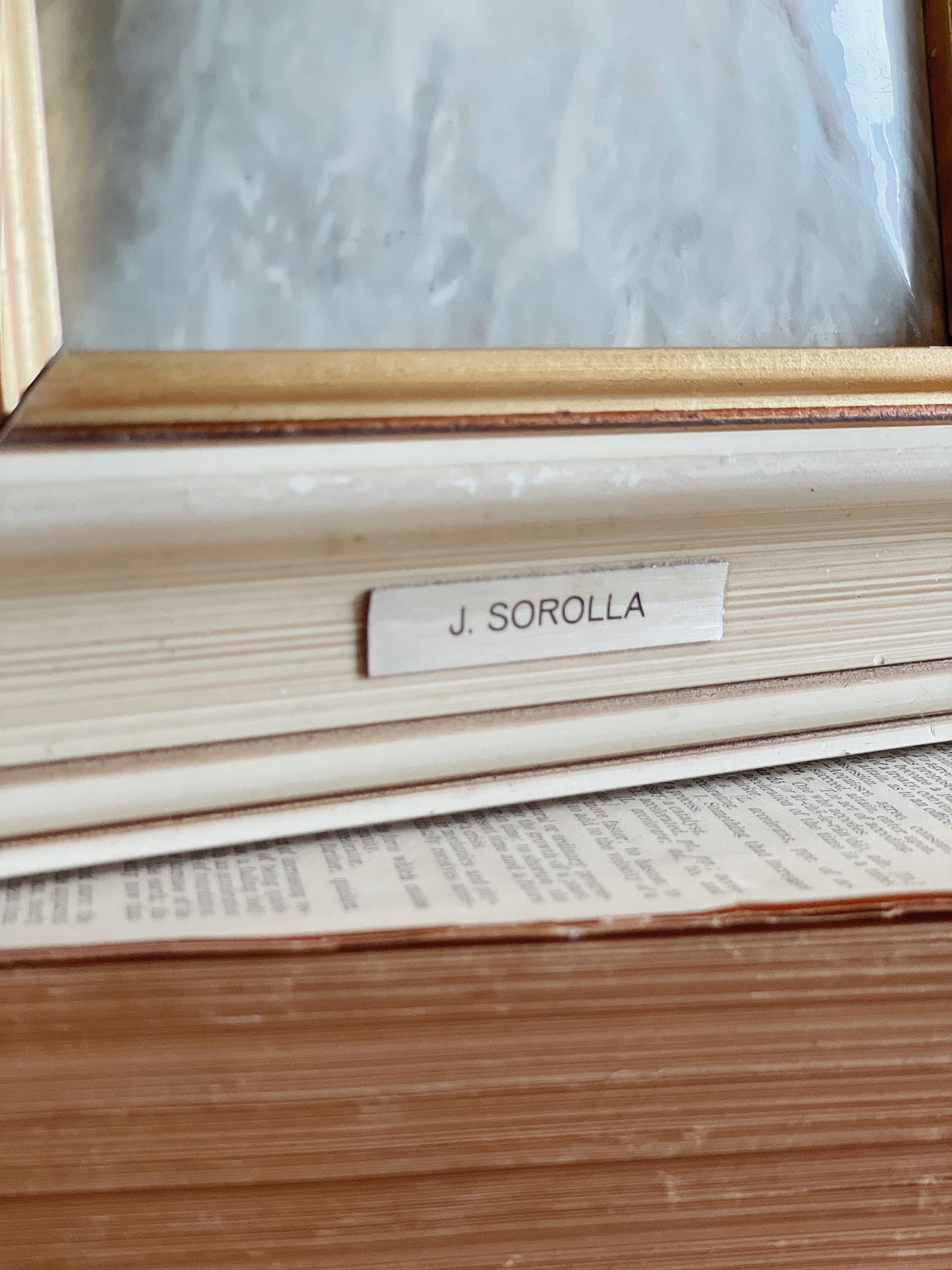 Vintage J. Sorolla Framed Print // Portrait