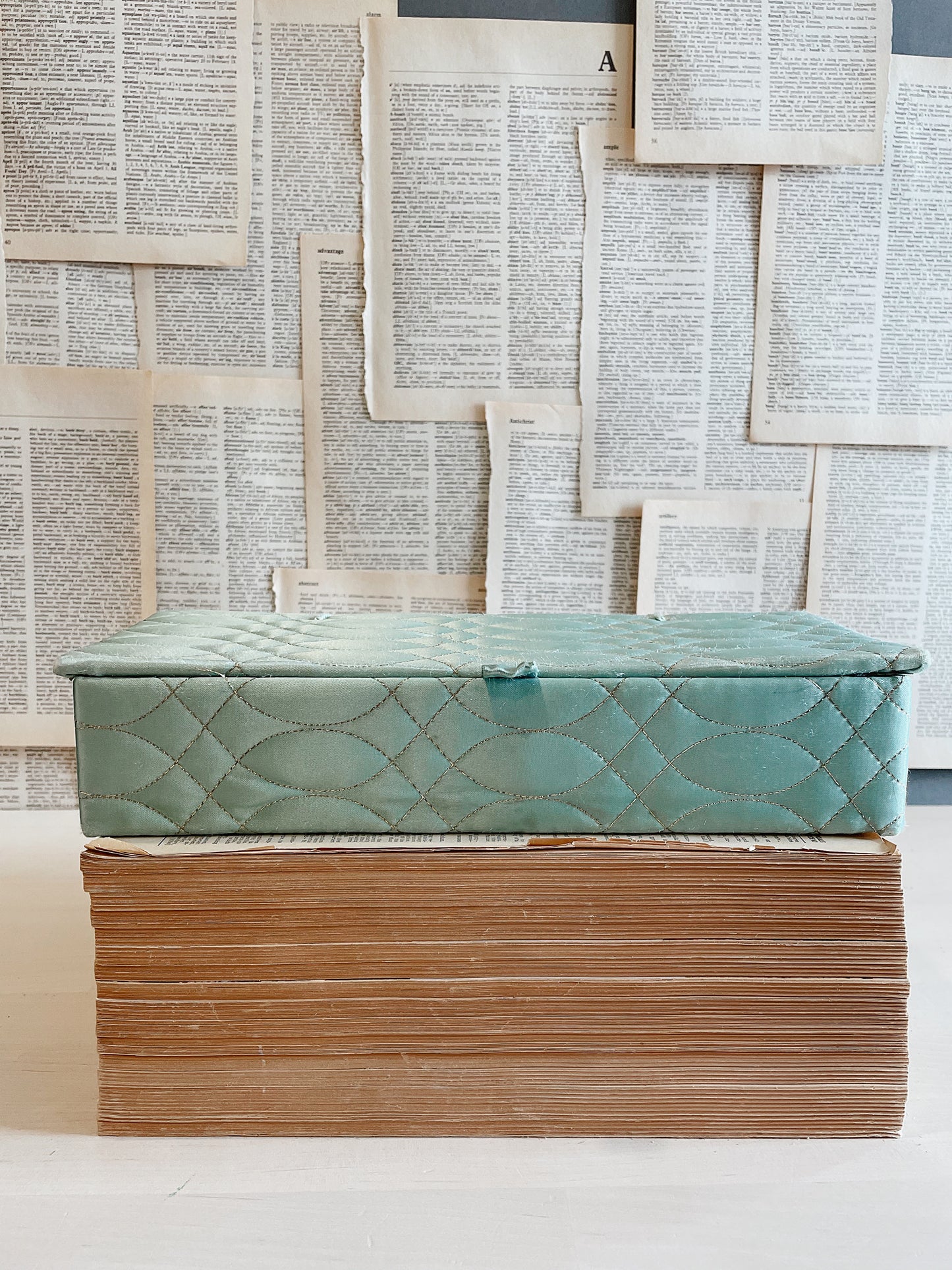 Vintage Silk Fabric Case // Boudoir