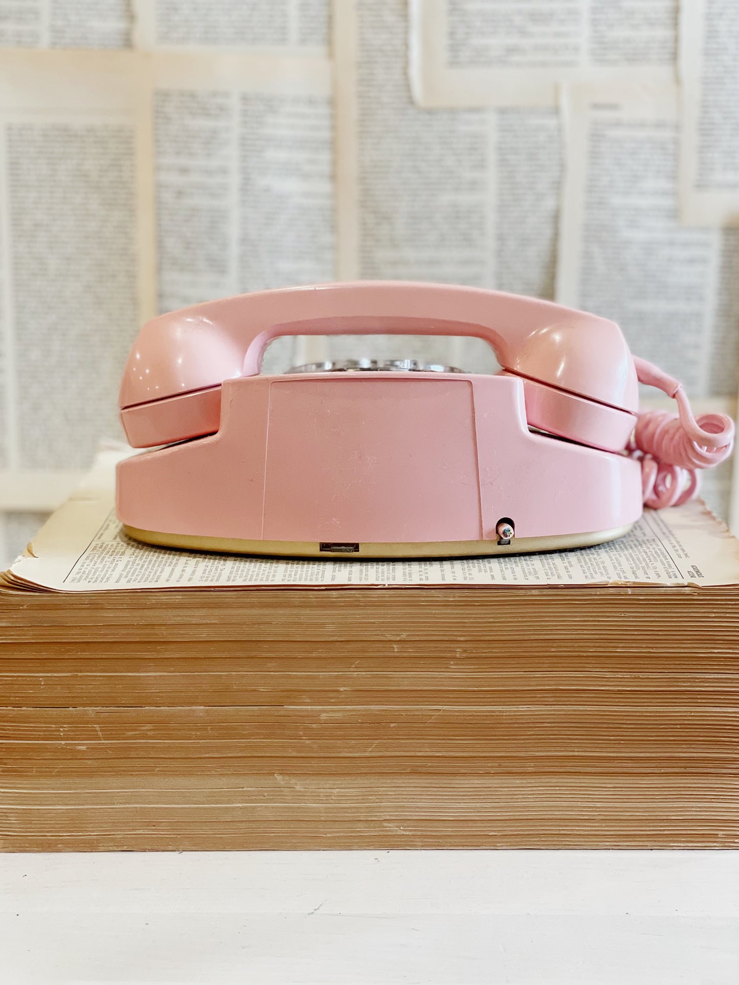 Vintage Pink Princess Rotary Phone