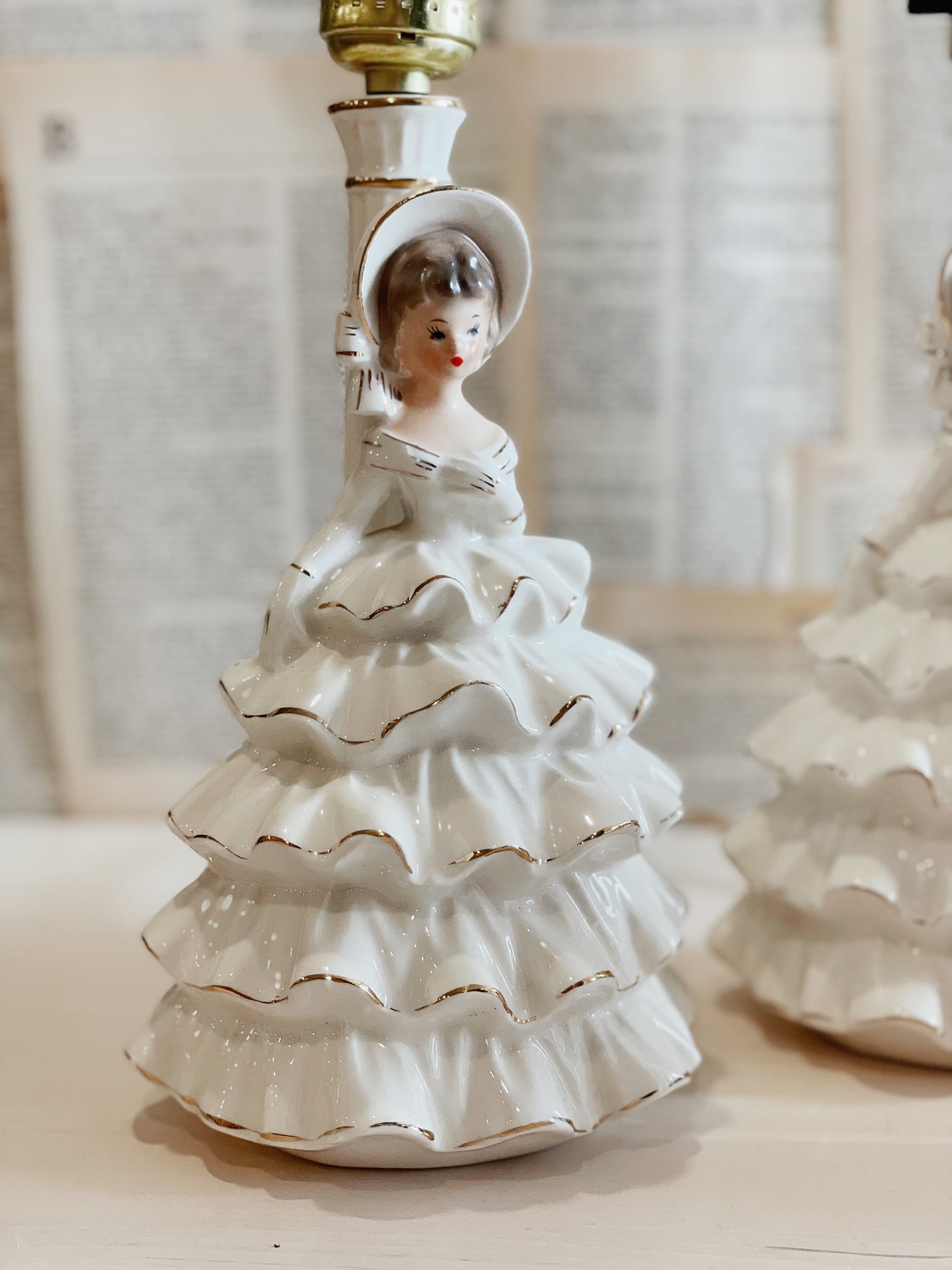 Pair of Vintage Boudoir Lamps