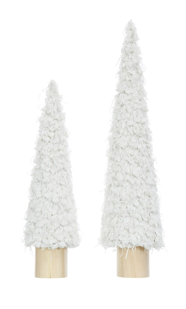 Cream Boho Shag Trees