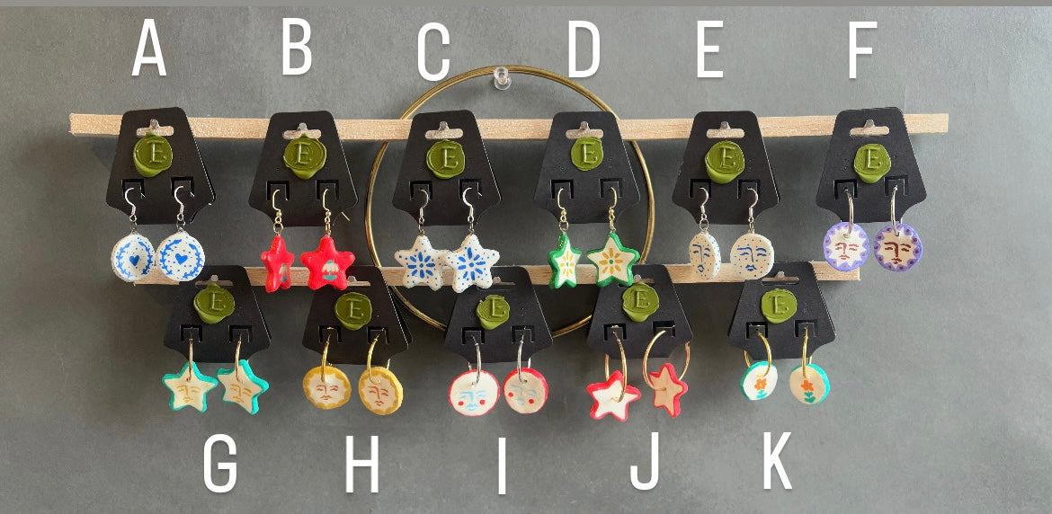 Clay earrings