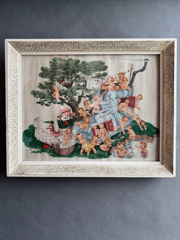 Vintage Mother Goose Framed Art