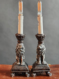 Pair of Roaring Lion Lamps