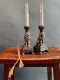 Pair of Roaring Lion Lamps