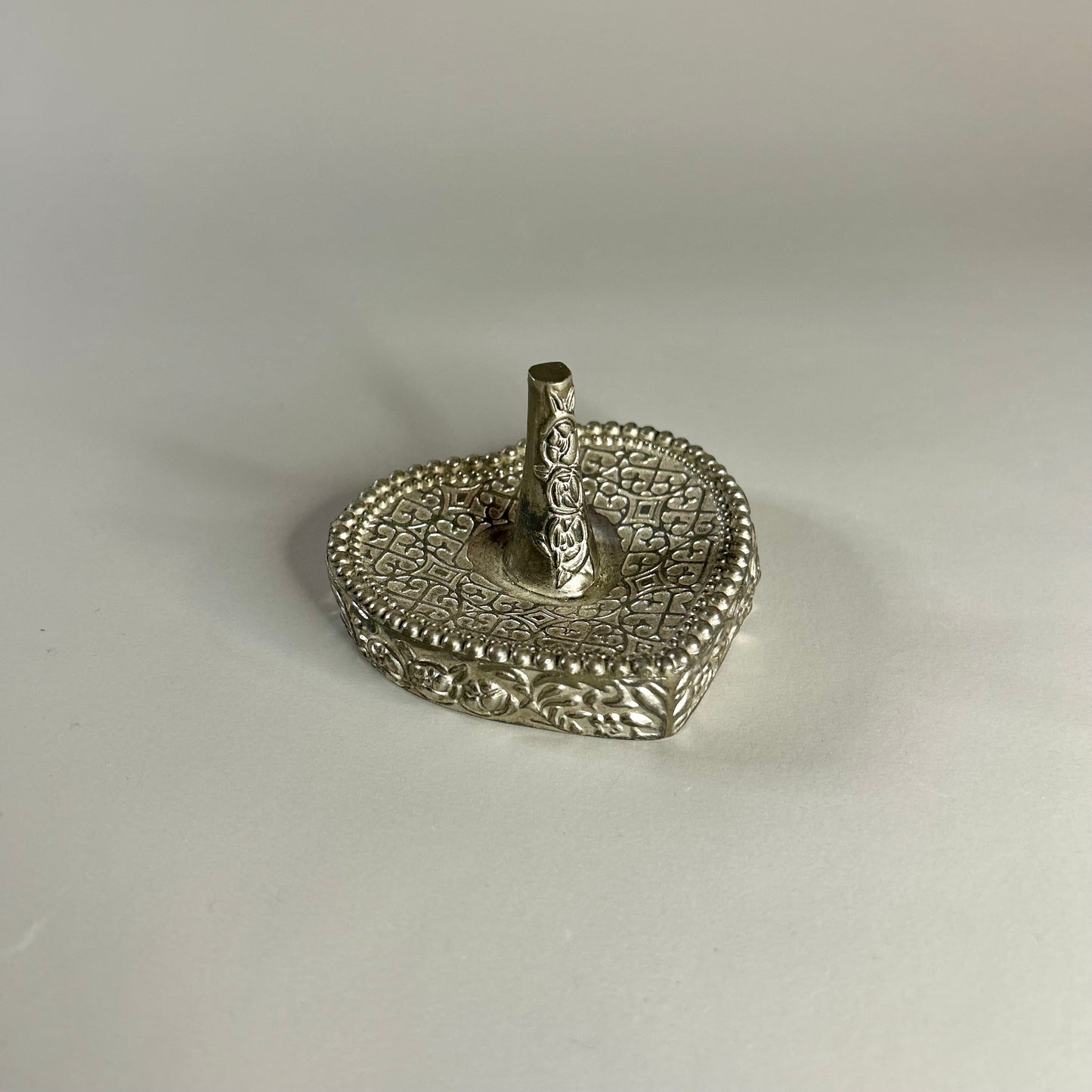 Silver plated ring holder