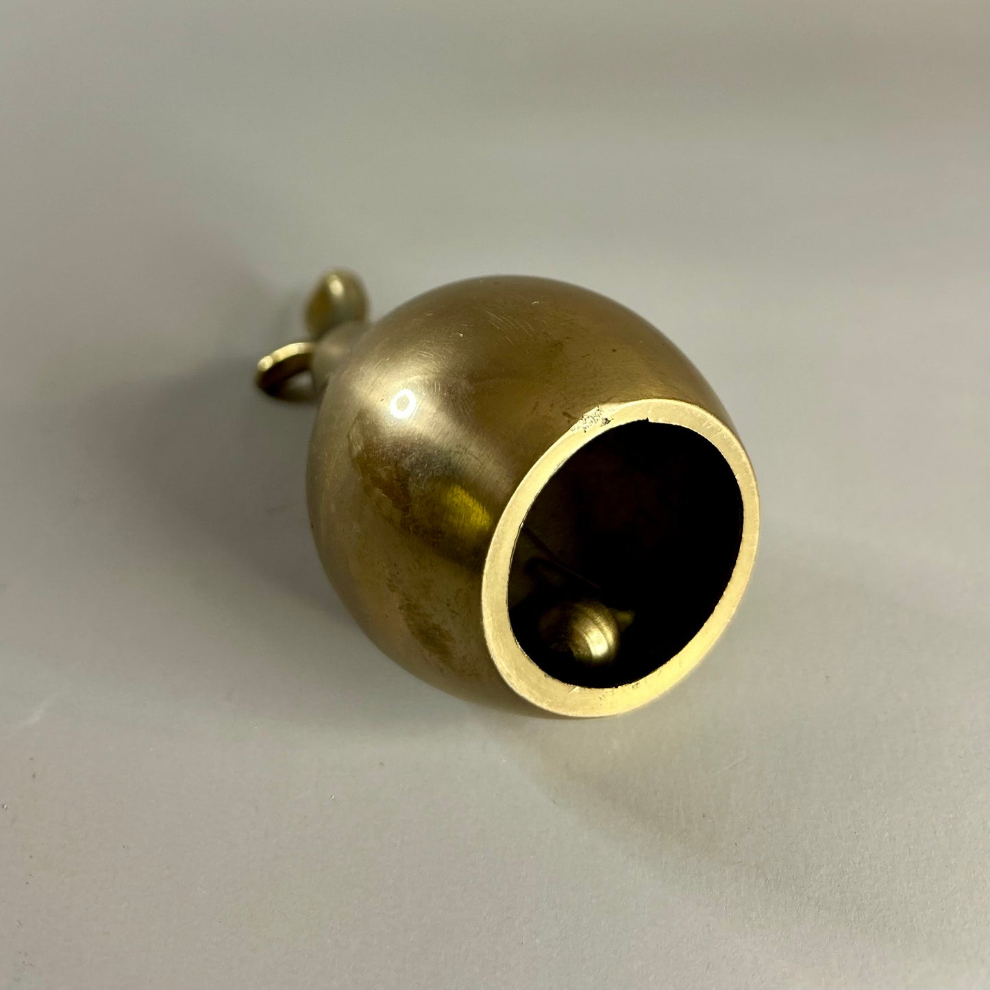 solid brass pear bell