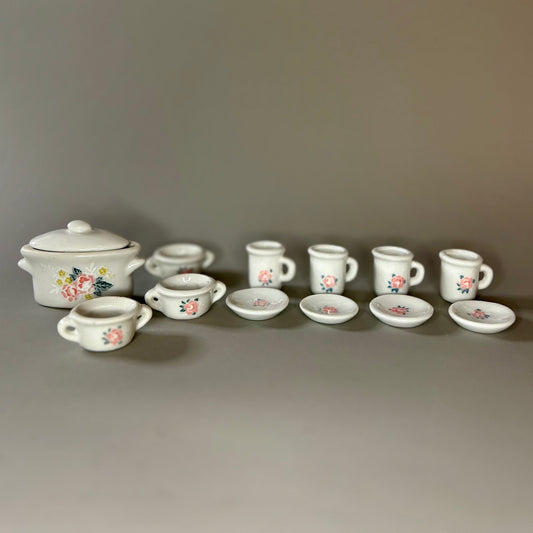 14 pc miniature tea set