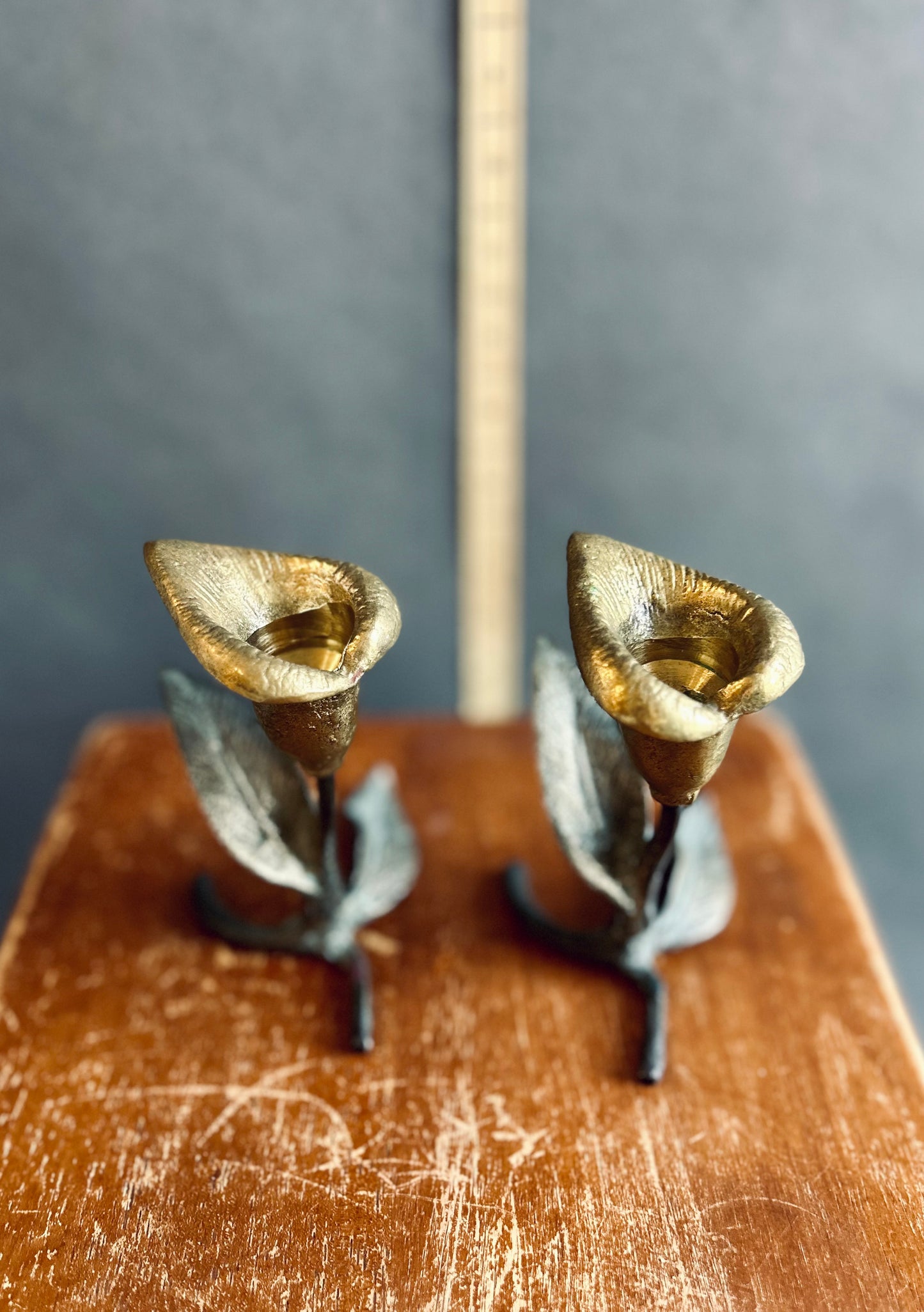 Calla Lilly Candle Holder pair