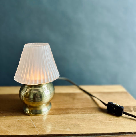 Mini brass table light