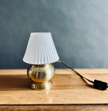 Mini brass table light