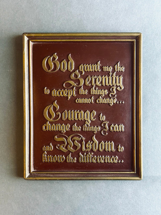 Serenity stoneware plaque