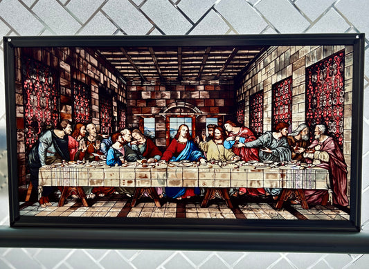 Last Supper stained glass