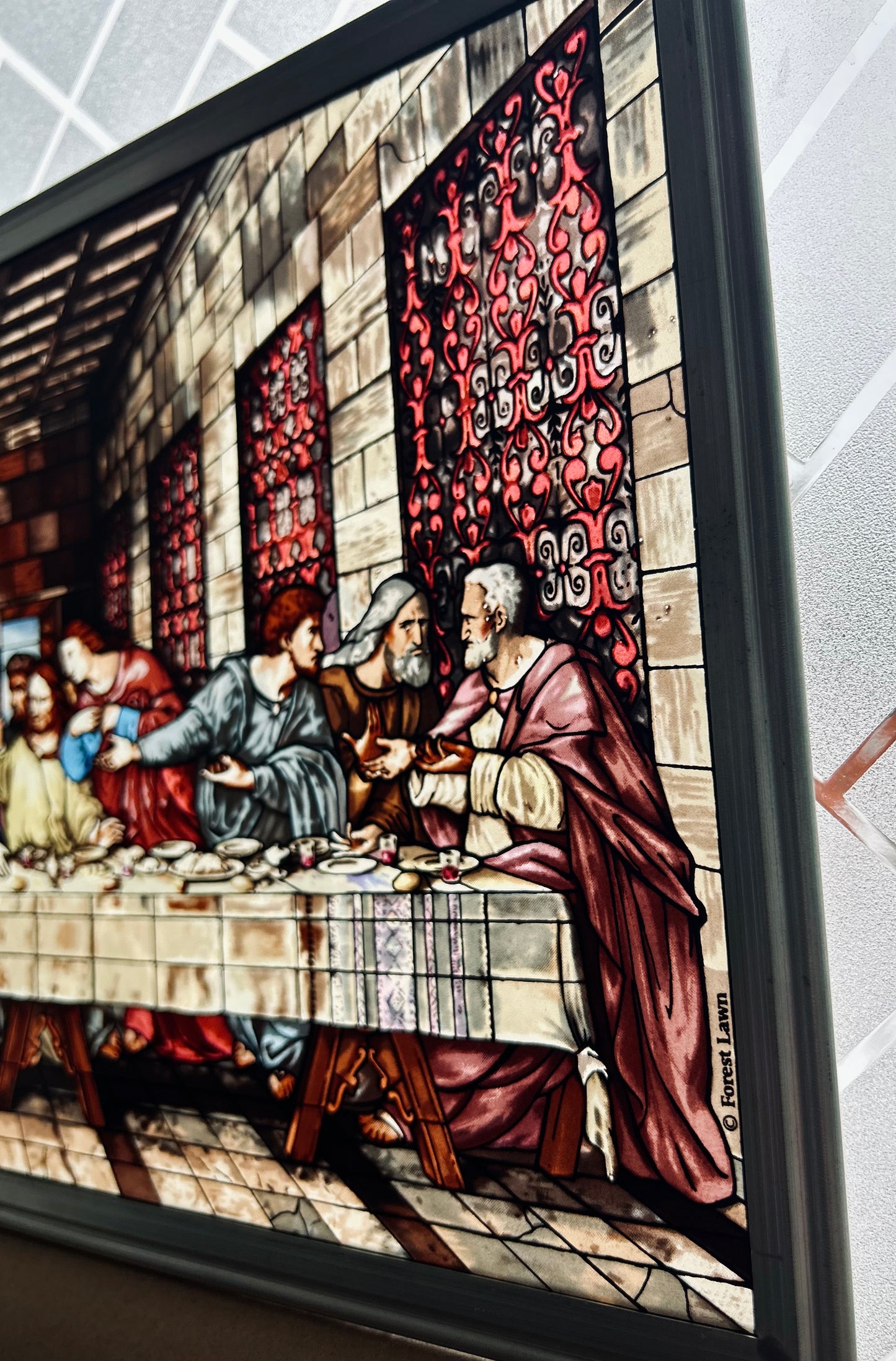 Last Supper stained glass