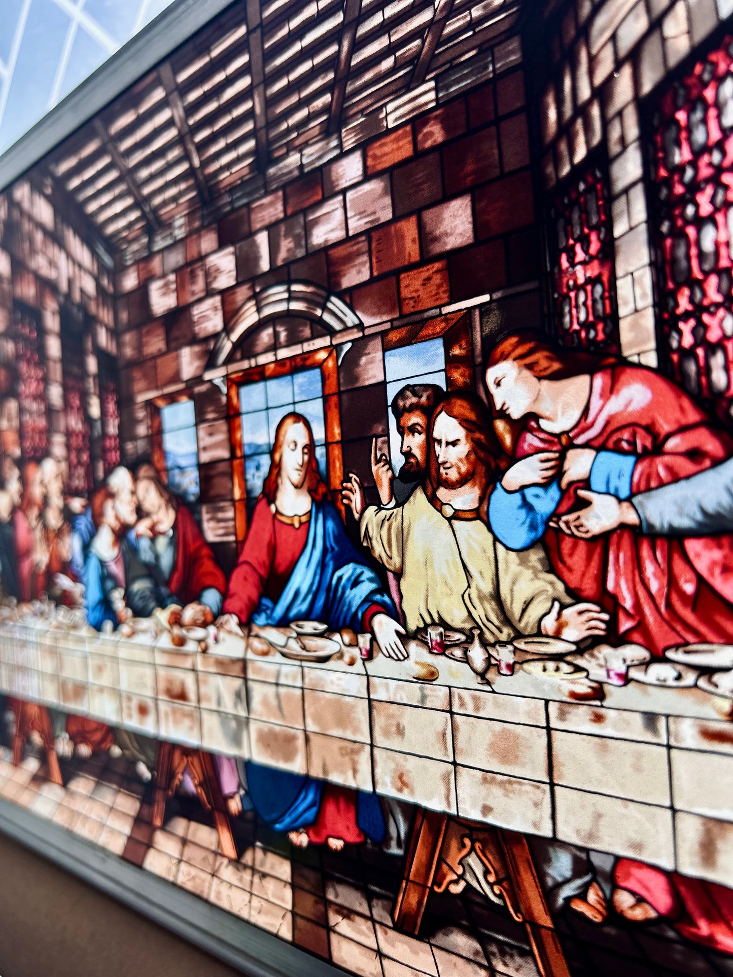 Last Supper stained glass