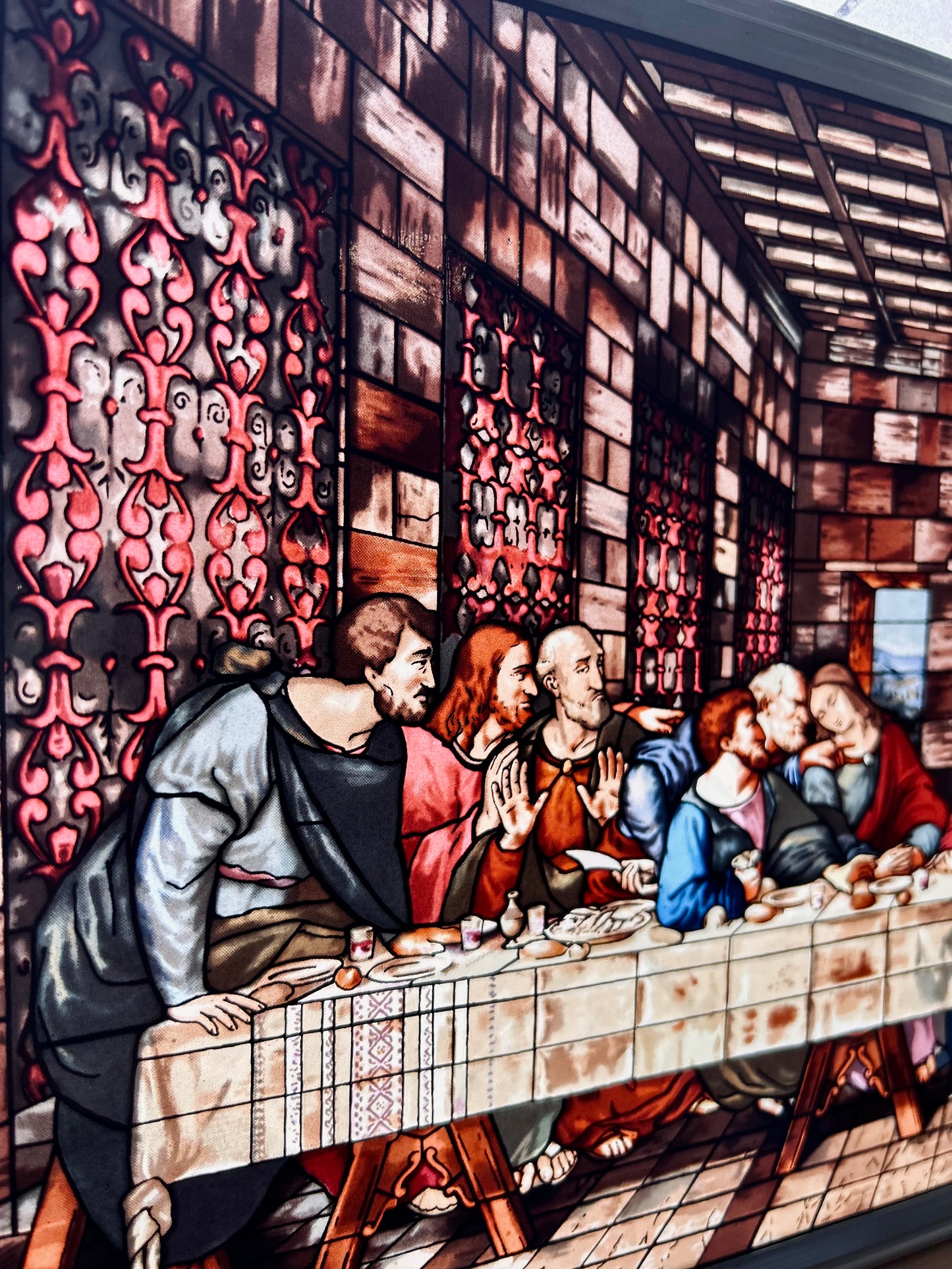 Last Supper stained glass
